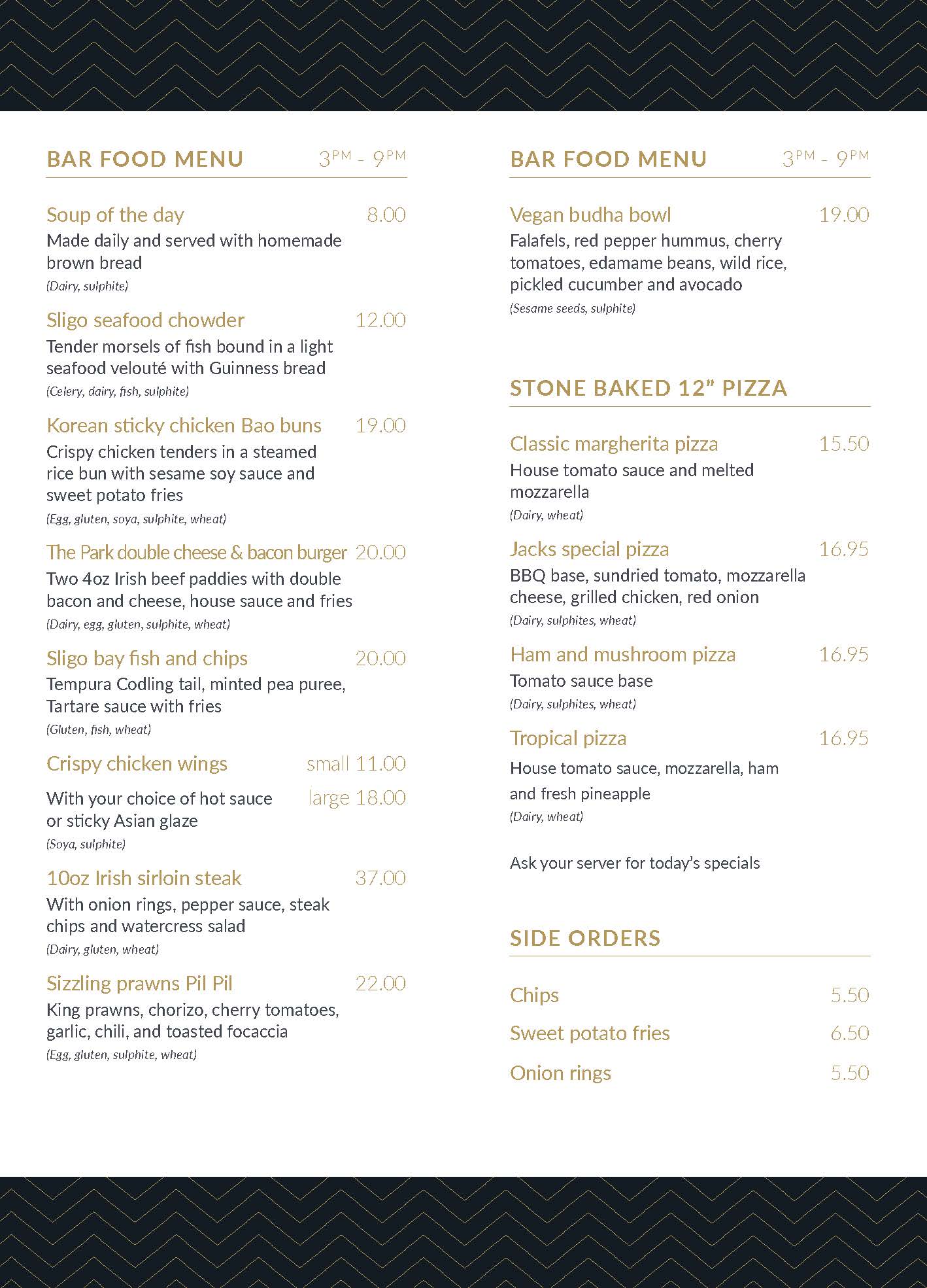 Jack B's Bar Bar Food Sligo Park Hotel